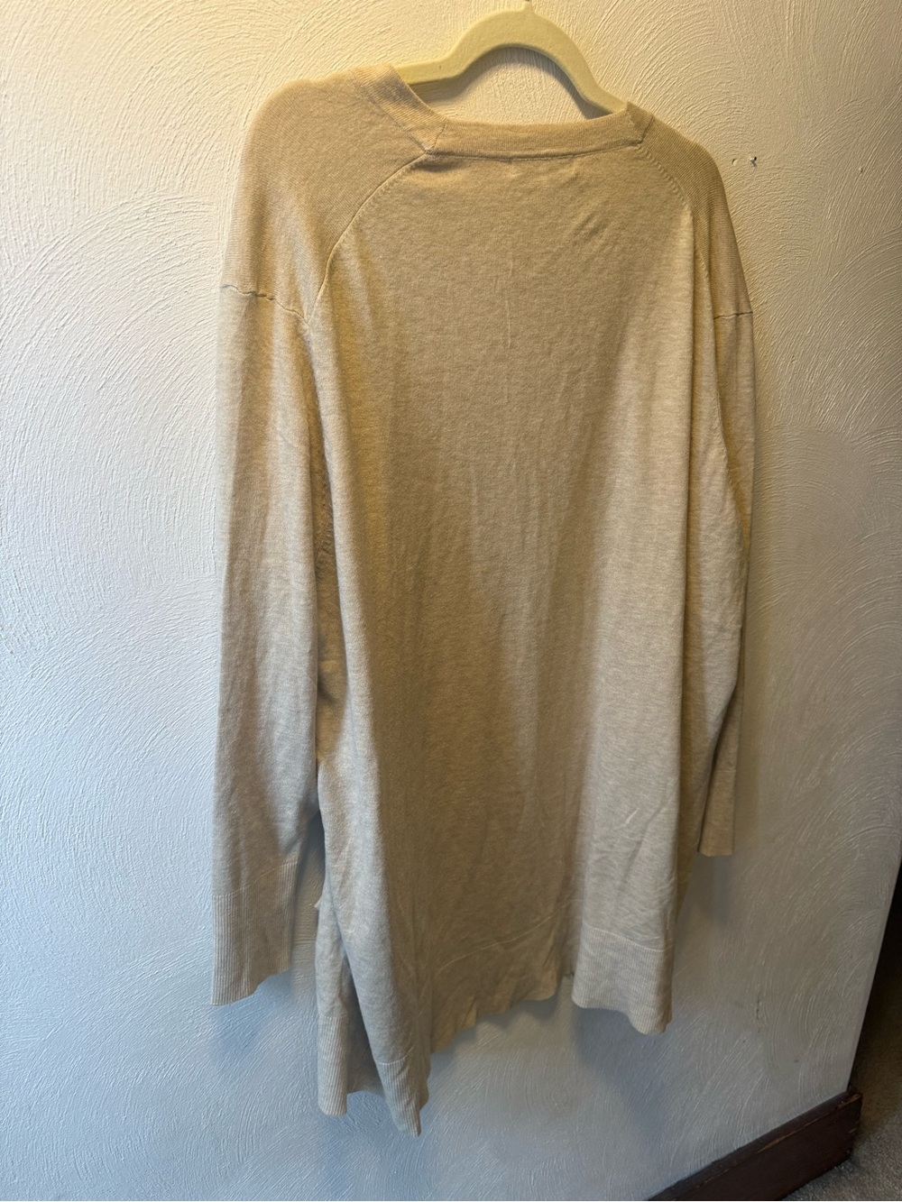 Baltic Born Edison Oatmeal Longline Open Front Cardigan Sweater 3XL Neutral NWT - Picture 8 of 11